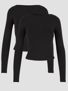 Soft Urban Classics women's slim fit sweatshirt with cotton, black