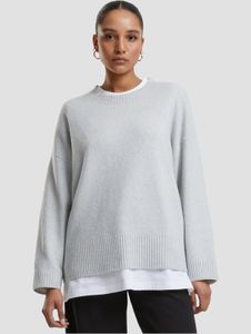 comfortable URBAN CLASSICS women's sweatshirt stretch gray