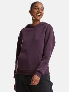 Comfortable Urban Classics women's hoodie with ribbed cuffs and hood, 330 g/m² cotton, purple