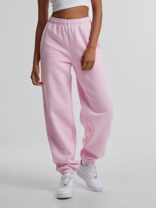 Comfortable Urban Classics women's trousers, 330 g/m², made of cotton, pink