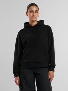 Soft Urban Classics Women's Hoodie with Ribbed Cuffs and Hood, Black