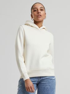 Soft Urban Classics women's hoodie with ribbed cuffs and hood, 300 g/m² cotton, ecru-white