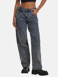 Pantalones vaqueros casuales Urban Classics para mujer con bolsillos con cremallera, de algodón, color azul.