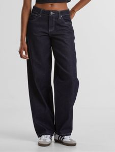 Stylish URBAN CLASSICS women's jeans with zip pockets, cotton, navy