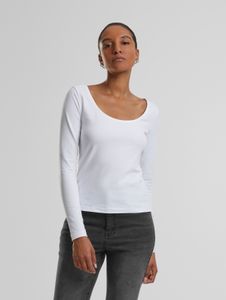 Felpa da donna Urban Classics, morbida, 180 g/m², cotone, bianca