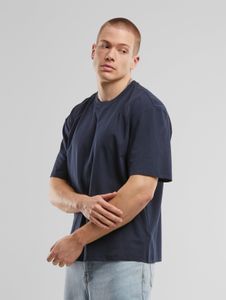 T-shirt sportiva da uomo Urban Classics, oversize, 210 g/m², cotone, blu navy