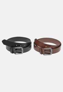 Cinturón cómodo para hombre de Urban Classics, negro/marrón