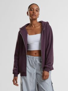 Sweat à capuche femme Casual URBAN CLASSICS, 330 g/m², coton, violet