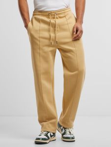 Pantaloni da uomo URBAN CLASSICS moderni con polsini a coste elasticizzati, 330 g/m², beige