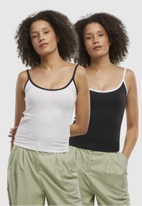 Modern Urban Classics women's stretch T-shirt, 180 g/m², cotton, black/white