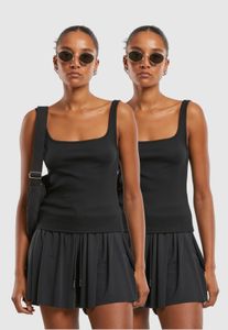 T-shirt elasticizzata da donna Modern Urban Classics, 180 g/m², cotone, nera