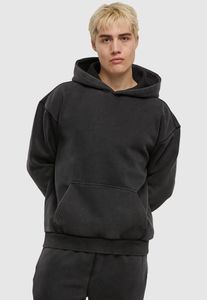 Casual Urban Classics men's hoodie with ribbed cuffs and hood, 330 g/m² cotton, grey