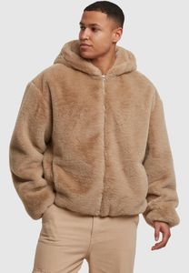 Modern Urban Classics Men's Hoodie with Zip and Hood, 700 g/m², Beige
