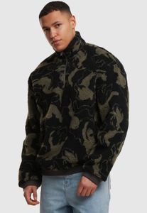 Giacca da uomo Simple Urban Classics, polsini a coste, vestibilità oversize, mimetica