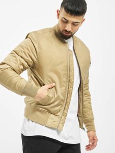 Simple Urban Classics men's jacket with zippers and pockets, 108 g/m², beige