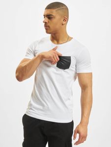 Comoda t-shirt da uomo Urban Classics, 190 g/m², cotone, bianco/nero