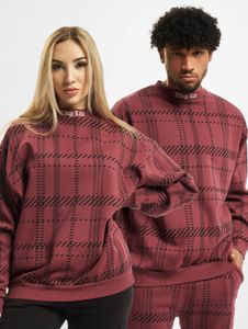 weiches Thug Life Unisex Sweatshirt Rippbündchen mit Baumwolle Rot