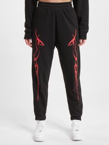 Pantalones versátiles Thug Life para mujer, de algodón, color negro.