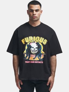 Comoda t-shirt oversize da uomo 2Y Studios, 300 g/m², cotone, nera