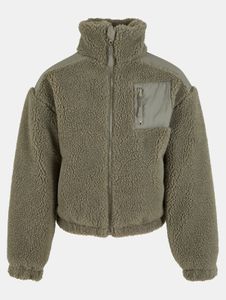 Giacca unisex Modern Urban Classics, in pile con cerniera, 330 g/m², verde