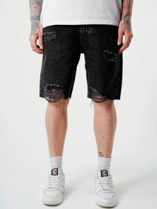 Comodi pantaloncini elasticizzati da uomo 2Y Premium in cotone, neri