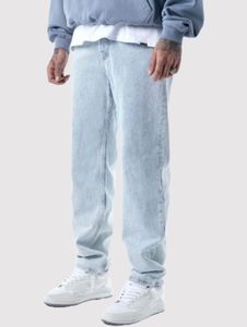 jeans da uomo moderni UNEFFECTED a gamba dritta, colore azzurro chiaro
