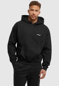 Felpa casual da uomo Mister Tee con polsini e cappuccio a coste, cotone 460 g/m², nera