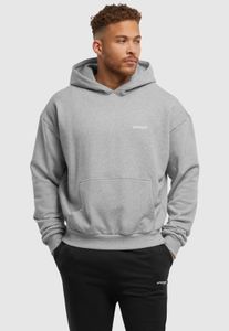 Comfortable Mister Tee men's sweatshirt with ribbed cuffs and hood, 460 g/m² cotton, grey