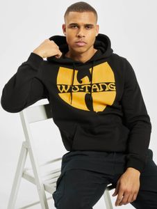 moderner Wu-Wear Herren Hoodie Kapuze 300 g/m² mit Baumwolle Schwarz