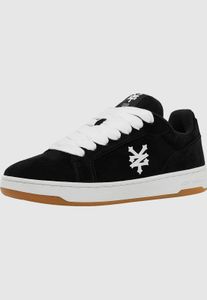 Casual Zoo York men's sneakers in suede, lace-up style, black