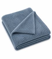 Coperta in microfibra certificata Oeko-Tex Standard 100, circa 150x200 cm, blu