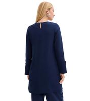 Robe courte décontractée pour femme, style tunique, manches longues, réf. 956346 Bleu
