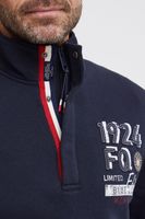 Pull Troyer pour homme FQ1924 FQWilliam, col montant, gris ou bleu (réf. 21900589)