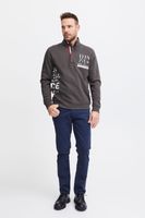 Pull Troyer pour homme FQ1924 FQWilliam, col montant, gris ou bleu (réf. 21900589)