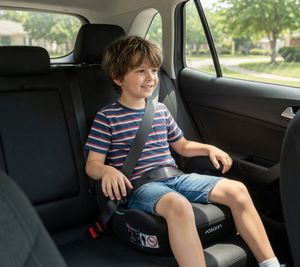 Osann Boost Child Booster Seat – Certified Car Seat with Washable Cover (135–150 cm) – Black