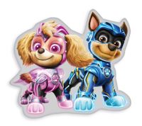 Nickelodeon PAW PATROL Mighty Pups Kids Pillow Shaped Pillow Skye and Chase 30x24cm Gray/Pink/Blue