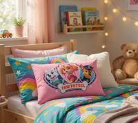 Nickelodeon PAW PATROL Skye Chase Puppy Kids Pillow Travel Pillow with Pockets 38x20cm Pink