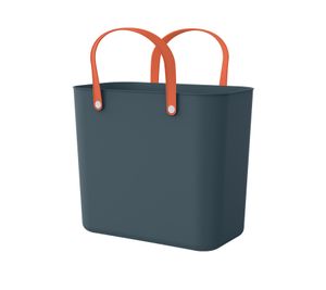 Sustainable Rotho Multibag ALBULA 25L Ocean-Bound Plastic Carrier Bag Shopping Basket 7670987 Navy blue/orange
