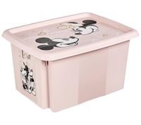 keeeper Karolina "Minnie Mouse" Scatola portaoggetti con coperchio, impilabile, 15L, 9575785 Rosa Nordico