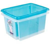 Contenitore impilabile Keeper Karolina "Peppa Pig" con coperchio, 15 litri, 9575388, bianco/trasparente