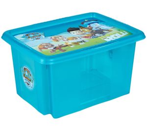 Contenitore impilabile Keeper Karolina "Paw Patrol" con coperchio, 15 litri, 9574882, Blu/Trasparente