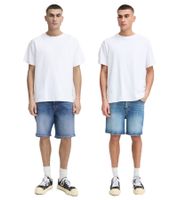 Classic SOLID SDRyan Men's Denim Shorts with Rivets – Denim Bermudas 21108646 Blue