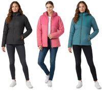 Chaqueta aislante para mujer TERNUA Lucindale, chaqueta multifuncional sostenible con Microshell y Thermashell 1643646 Negro, rosa o azul