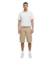 Modern URBAN CLASSICS Men's Cargo Shorts – 320 g/m² Cotton, Comfortable Men's Shorts in a Casual Relaxed Fit Beige