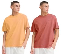 T-shirt imprimé classique SOLID SDPavlo pour homme, référence 21108604, rouge ou orange