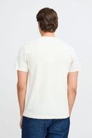 Camiseta clásica de cuello redondo para hombre de BLEND, también disponible en tallas grandes con varios estampados 20717344 en blanco