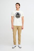 Camiseta clásica de cuello redondo para hombre de BLEND, también disponible en tallas grandes con varios estampados 20717344 en blanco