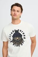 Camiseta clásica de cuello redondo para hombre de BLEND, también disponible en tallas grandes con varios estampados 20717344 en blanco