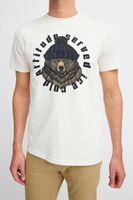 Camiseta clásica de cuello redondo para hombre de BLEND, también disponible en tallas grandes con varios estampados 20717344 en blanco