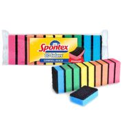 Lot de 10 éponges à récurer Spontex avec protection anti-graisse - Éponge à vaisselle 9891899 Multicolore/Vert